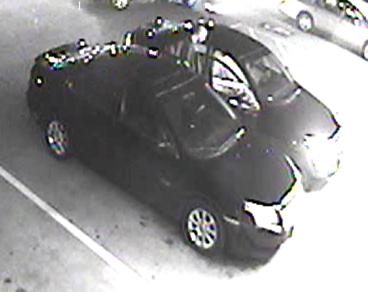 Suspect's dark sedan (credit: Minneapolis Police)