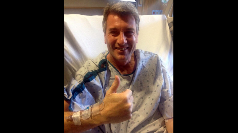 R.T. Rybak recovering from his heart attack in 2014 (credit: R.T. Rybak)