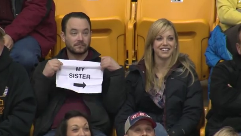 Kiss Cam Video Of Mn Brother Sister Goes Viral Wcco