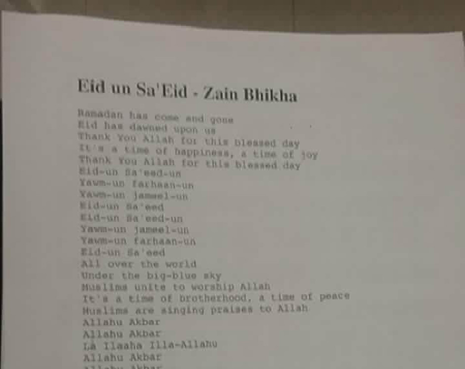 Parents Question Choice To Sing Allahu Akbar At Holiday Concert
