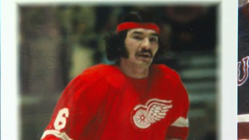 Henry Boucha during his time with the Detroit Red Wings (credit: CBS)
