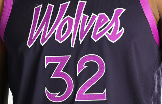 wolves jersey font