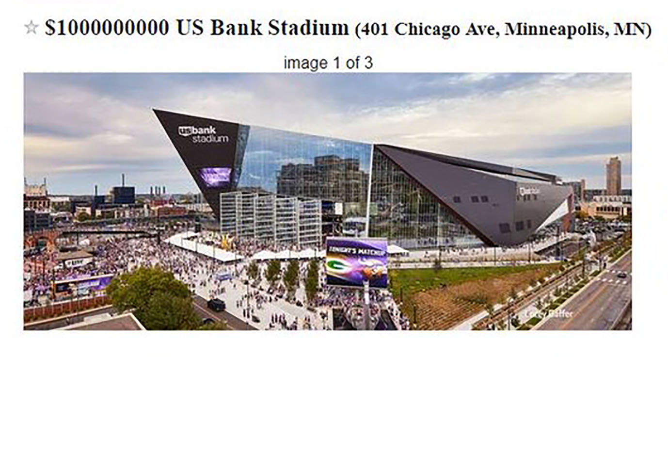 Frustrated Vikings Fan Tries To Sell U.S. Bank Stadium On ...