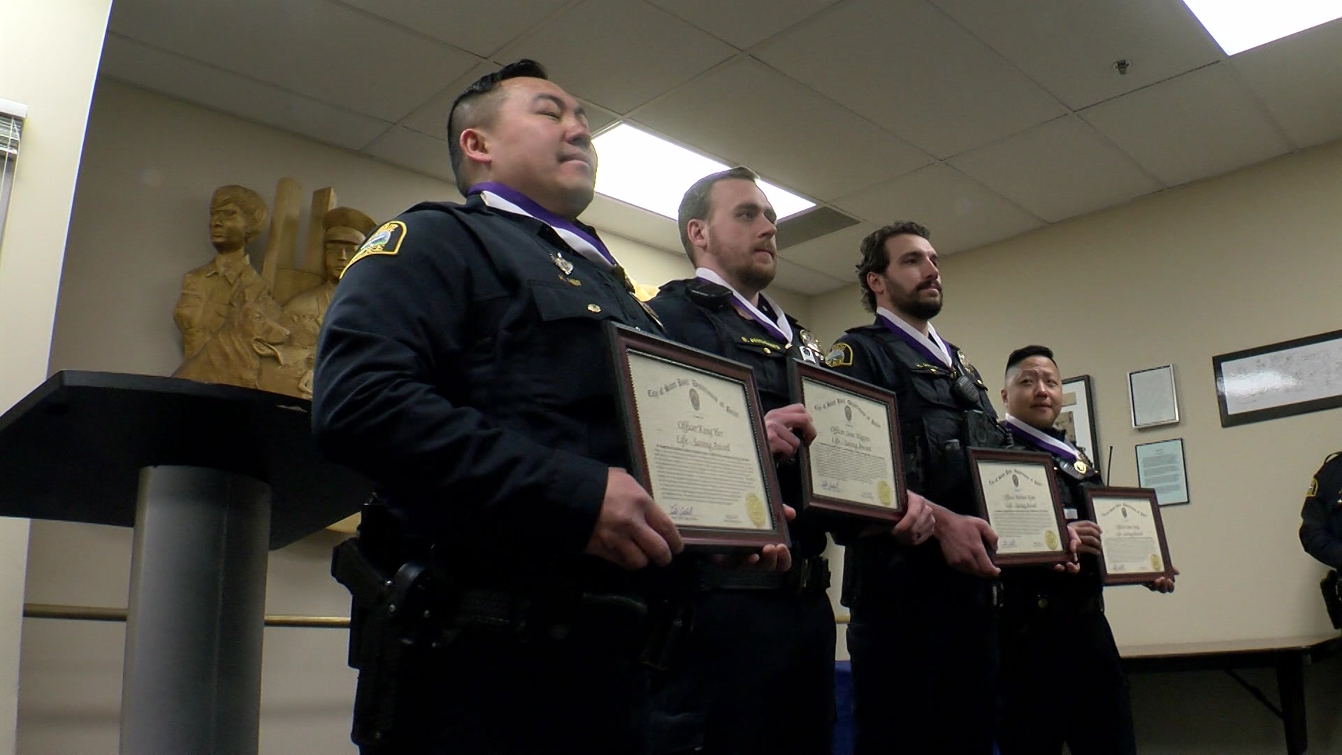 4 St. Paul Officers Honored For Saving Shooting Victim’s Life
